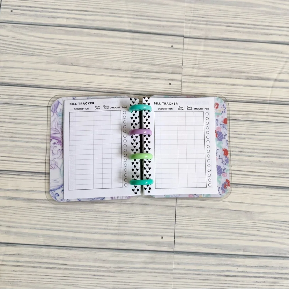 Happy planner micro size weekly layout undated the little mermaid princess